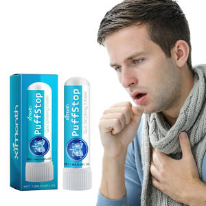 Inhalador de fumar rápido de ayuda de etiqueta privada Inhalador sinusal Aroma Stick con eucalipto Lemongrass y aceites esenciales de menta - Product Image 1