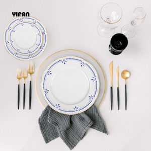 Wholesale Wedding Charger Plates Plates Sets Dinnerware Ceramic Dishes Porcelain Dinner Sets - Product Image 2