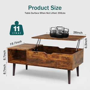 Cross-border modern minimalist living room coffee <b>table</b>, height adjustable, simple tea <b>table</b>, high-value, versatile home decor - Product Image 3
