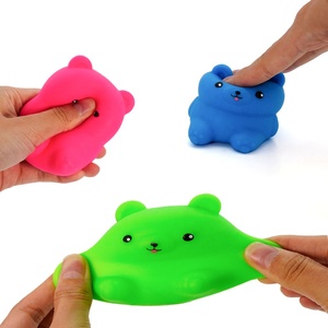 3 Styles Jouet Sensoriel Anti-Stress en Forme d'Ours Guimauve Mignon et Doux à Presser, Cadeau pour Enfants - Product Image 3