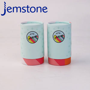 Embalaje de tubo de papel de cilindro de artesanía Kraft biodegradable de alta calidad con tapa - Product Image 2