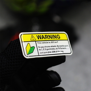 Autocollant de voiture personnalisé avec logo imprimé, écologique, résistant aux UV, durable, résistant à l'eau, autocollant de fenêtre de voiture, aimant de plaque d'immatriculation 3D réfléchissant - Product Image 4