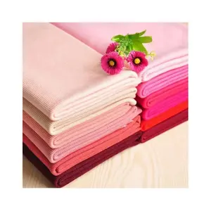 Knitted elastic thread cloth Knitted elastic thread fabric Cotton rib hem