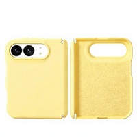 Nouvelle coque de téléphone en silicone liquide à double axe central pour téléphone pliable 18 Duo