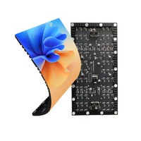 Modul LED Lunak P1.86 Fleksibel Berbentuk Silinder, Layar LED Kreatif untuk Dekorasi Kolom, Layar Indoor