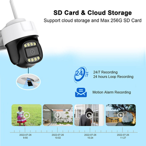 Hfw HD 6MP ống kính kép PTZ máy ảnh CMOS <span class=keywords><strong>WIFI</strong></span> CCTV <span class=keywords><strong>Camera</strong></span> an ninh không dây không thấm nước 3.6mm ống kính giám sát máy ảnh và <span class=keywords><strong>IP</strong></span> mạng - Product Image 2