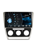 Reproductor de coche Android de 2 Din y 10 pulgadas con GPS integrado, pantalla IPS TFT, CarPlay para radio, para Skoda Octavia 2007-2014