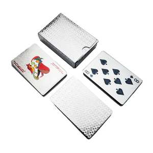Pabrik Kartu Poker Boxiao Profesional OEM, Pesanan Grosir Berlapis, Acara Promosi, Tahan Air, Permainan PVC, Foil Emas Perak - Product Image 3