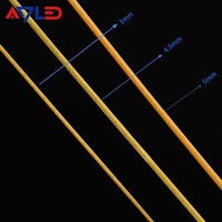 CRI90 5mm Super Slim 2700k 3000k 6500k Flexible 504leds/m 12v 24v 6 w/m Cabinet Lighting Cob Led Strip