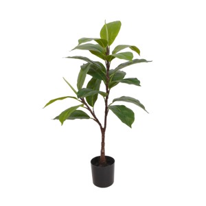 Mini cây nhân tạo với màu xanh lá cây lá cho trong nhà trang trí bất động cảm ứng cây sồi 70cm Chiều cao cây trong nồi - Product Image 1