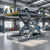 Table élévatrice à ciseaux Taigang TGZG-G 110V-240V, hauteur de levage 2m-4m, hauteur maximale 10m, protection des roues, couvercle de sécurité en option disponible