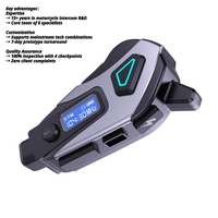 Casque de moto SK10 BT5.3 avec enregistrement vidéo DV, écran LCD, étanchéité IPX8, autonomie de 40h, WiFi Hotspot, réduction du bruit du vent
