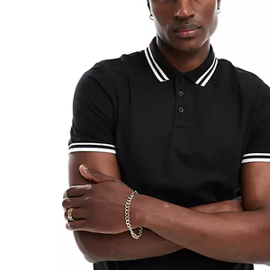 Logo con ricamo personalizzato marca i tuoi segni camicia <span class=keywords><strong>da</strong></span> Golf in cotone di buona qualità <span class=keywords><strong>Polo</strong></span> sportiva Business t-Shirt <span class=keywords><strong>Polo</strong></span> <span class=keywords><strong>da</strong></span> <span class=keywords><strong>uomo</strong></span> in bianco - Product Image 2