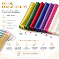 Tissu satiné double face imitation acétate 97% polyester 3% élasthanne 180GSM, brillance lumineuse pour robe, chemisier, tenue de soirée, 150cm