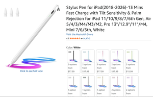 Crayon magnétique original de 2e génération pour <span class=keywords><strong>Ipad</strong></span> Pencil stylet capacitif actif 2 Plam Rejection Tilt Sensitivity Draw - Product Image 5