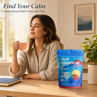 Mélange de boisson instantanée sans sucre à base de magnésium et de potassium pour l'hydratation orale, suppléments sportifs directs, poudre de boisson électrolytique