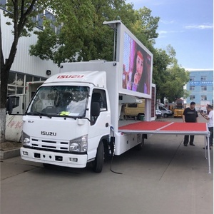 รถบรรทุก ISUZU 100P 4x2 จอ LED ดิจิตอล 3 ด้าน P4 รถบรรทุกจอแสดงผลเคลื่อนที่ ป้ายโฆษณา LED สำหรับขาย - Product Image 2