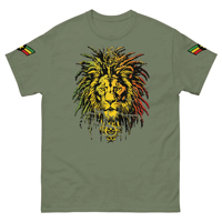 2025 venta al por mayor cuello redondo Rasta ropa verano Casual Jamaica gráfico camiseta