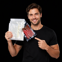 Sacs sous vide thermoscellables personnalisables à trois soudures latérales en PA/NY/PE, résistants à l'humidité pour le stockage alimentaire et l'emballage de gelées