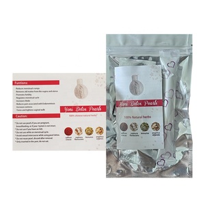 Perlas Herbales Detox Yoni de Color Verde <span class=keywords><strong>Naranja</strong></span> y Marrón Oscuro, Venta al por Mayor de Fábrica China, 100% Originales, Tampones para Cuidado Vaginal Clean Point - Product Image 5