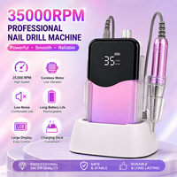 Ponceuse à Ongles Professionnelle Rechargeable 2025 du Fabricant, 35000 tr/min, 45W, avec Grand Écran – Adorée par les Prothésistes Ongulaires