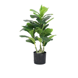 Arbre artificiel Ficus lyrata Dream Castle, 100cm-200cm, résistant aux UV, plante décorative d'intérieur en pot, verdure - Product Image 1