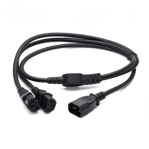 Câble d'alimentation séparateur en Y 1FT IEC <span class=keywords><strong>320</strong></span> C14 mâle vers 3XC13 femelle, adaptateur d'alimentation C14 vers 2 X C13, 250V/10A - Product Image 5