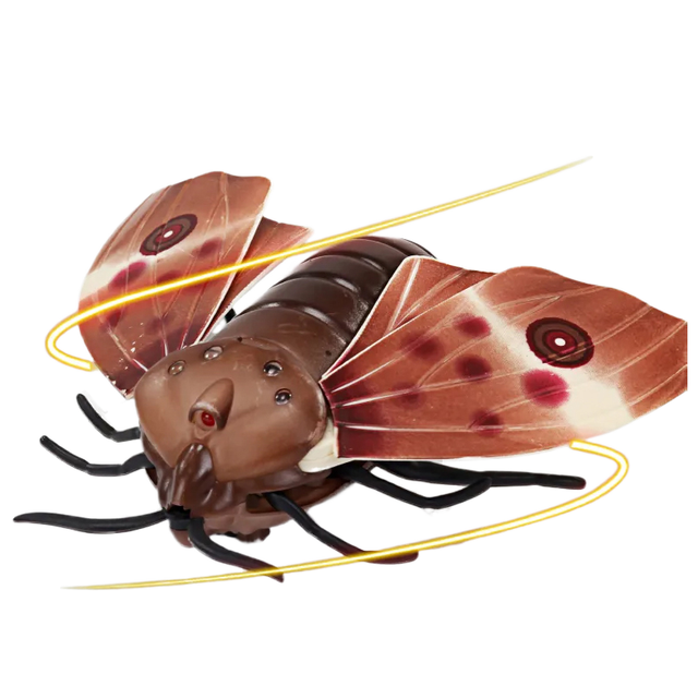 HW Radio Control Toys with Lights Infrared Insects Moth Insect Plastic Remote RC Funny Infrared Insekten Pet Toys