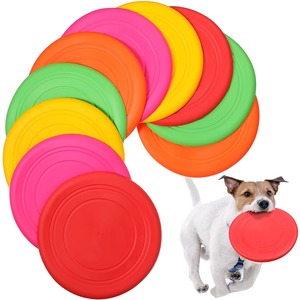 Disque volant pour chien en TPR, jouet souple à lancer pour l'entraînement interactif en extérieur, jouet pour chiot, 178 mm, 55 g, durable, sans BPA - Product Image 1