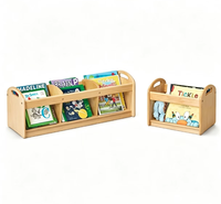 Étagère à livres sur pied pour enfants, bibliothèque en bois, meuble de rangement pour chambre d'enfant, maison et garderie préscolaire