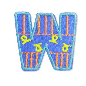 Patch brodé lettre en sergé coloré et mignon de 3 cm, thermocollant, pour vêtements d'enfants et décoration de sacs - Product Image 4
