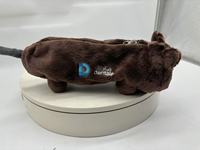 Sac à dos drôle de castor en peluche castor marron boîte à crayons sac à crayons personnalisé en forme d'animal