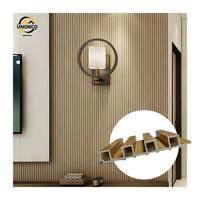 Panneau mural cannelé en PVC décoratif pour intérieur, alternative au bois, 160*24MM, pour décoration intérieure