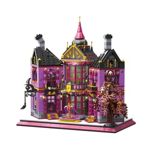 Zhegao 612020 Magic chổi Bar Street <span class=keywords><strong>View</strong></span> hạt pieced với nhau 1366pcs xây dựng khối Bộ đồ chơi - Product Image 1