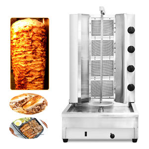 2023, superventas, máquina de Shawarma, fabricación de productos cárnicos eléctricos, <span class=keywords><strong>cuchillo</strong></span> Mach kebab, <span class=keywords><strong>cuchillo</strong></span> de hoja, 8 quemadores, máquina de shawarma de gas con - Product Image 2