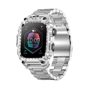 Nouvelle <span class=keywords><strong>montre</strong></span> intelligente en métal I121 pour hommes, écran <span class=keywords><strong>de</strong></span> 2,01 pouces, batterie <span class=keywords><strong>de</strong></span> 650 mAh, lampe <span class=keywords><strong>de</strong></span> poche, appel BT, fréquence cardiaque, assistant vocal, <span class=keywords><strong>montre</strong></span> <span class=keywords><strong>de</strong></span> fitness - Product Image 3