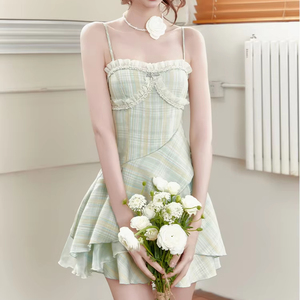 Short Sleeveless Green Dress