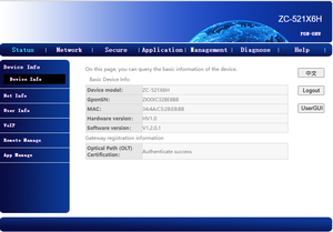Router WiFi6 de Doble Banda con Chip Hisilicon ZC-521X6H Sin Retrasos, XPON ONU 4GE 2USB 1TEL, Alternativa a FTTH EG8145X6/F6610M - Product Image 5