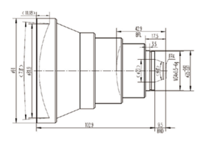 Lente de enfoque fijo athermalized personalizada de 100mm/1,2 lente Termográfica infrarroja compatible con personalización OEM - Product Image 5