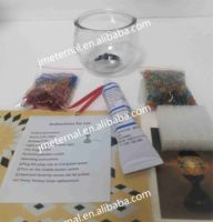 Lampe Lune Marocaine Artisanale Unique, Kits de Lampes Mosaïques en Verre Teinté Turc DIY pour Studio