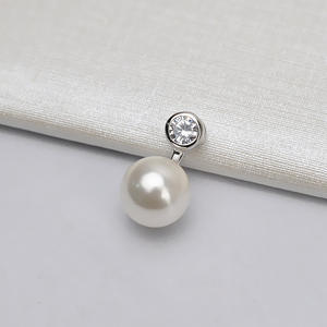 Colgante de Plata S925 con Perla de 11-12 mm, Accesorio de Joyería Personalizado para Mujer, Bandeja Vacía Semiterminada 683 para Creación - Product Image 3