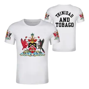 新产品特立尼达和多巴哥国旗t恤魅力服装提格瑞国旗服装彩色t恤