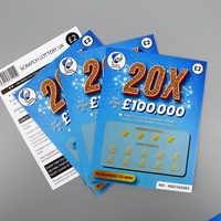 Carte à gratter personnalisée pour loterie, bon de réduction, carte à gratter en papier, carte de jeu à gratter pour adultes, ticket de loterie