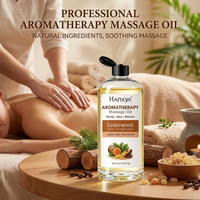 Huile de massage aromathérapeutique au cèdre, marque privée, 237 ml, flacon pompe, OEM ODM personnalisé