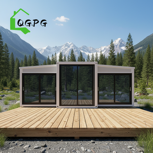 Tienda Contenedor Móvil Expandible de 20 pies, Plegable y Prefabricada con Tres Puertas Revestidas para Uso Comercial y Minorista - Product Image 1