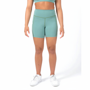 Short de motard OEM pour femmes sans couture, séchage rapide, haute élasticité, vêtements de cyclisme et de course Short de compression pour femmes BY WAKIN WEAR - Product Image 1