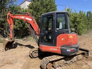 รถขุดขนาดเล็กมือสอง Kubota KX165 6 ตัน รถตักดินแบบตีนตะขาบ นำเข้าจากญี่ปุ่น พร้อมใบรับรอง CE  พร้อมอุปกรณ์เสริมแบบ Auger และ Breaker - Product Image 5