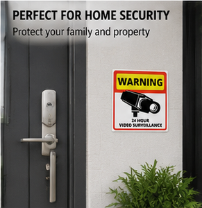 24 Hour Video Camera Warning Sticker <b>Waterproof</b> Security Alert <b>Label</b> - Product Image 6