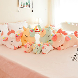 Bán buôn dễ thương <span class=keywords><strong>Unicorn</strong></span> đồ chơi sang trọng siêu mềm bear-loại Thú nhồi bông cầu vồng ngựa chân ôm búp bê cho Girls 'món quà sinh nhật PP - Product Image 4