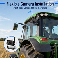 7 Zoll Kabelloses Fahrzeug-4-Kamera-Kit 720P 4-Kanal-Monitor IP68 Nachtsicht BSD für Landwirtschafts- und Baumaschinen
